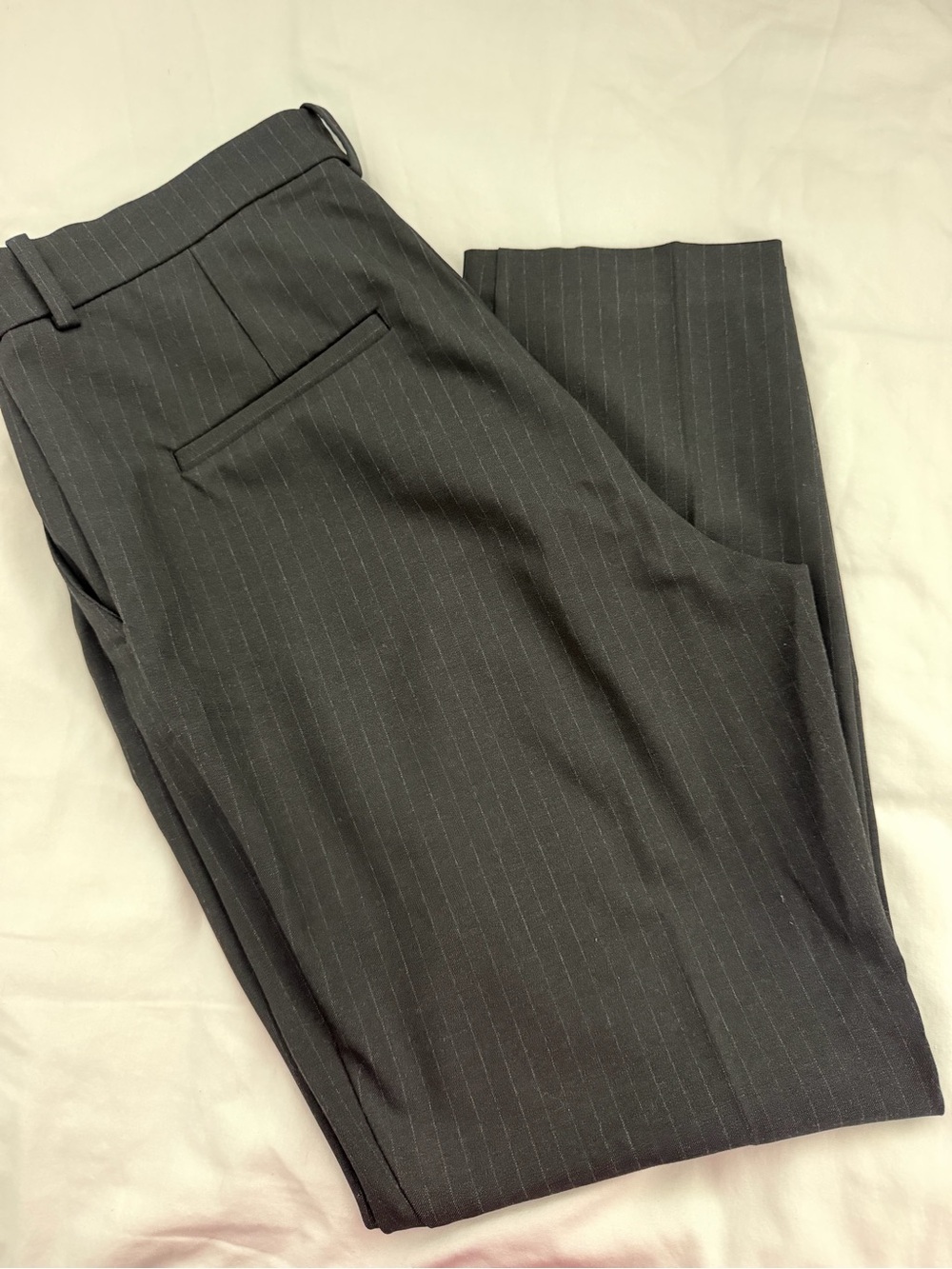 Women's black Pinstripe Dress Pants - Classic Tailored Fit